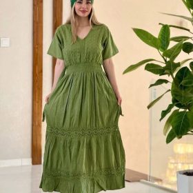 پیراهن زنانه ساحلی سلن استین کوتاه4141